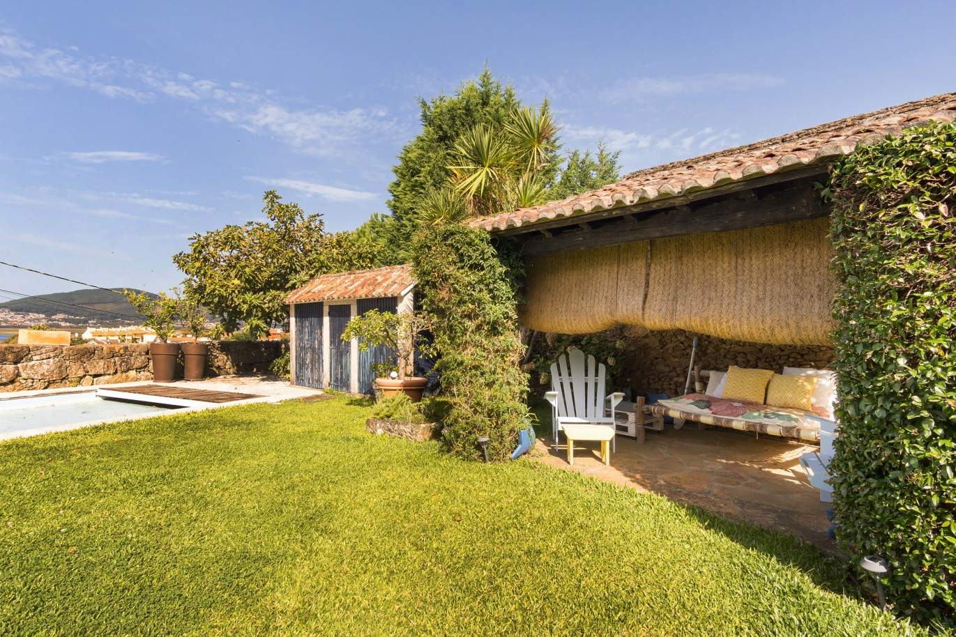 Se vende: Casa de campo con piscina y vistas al río Miño, en Caminha, Norte de Portugal_210122