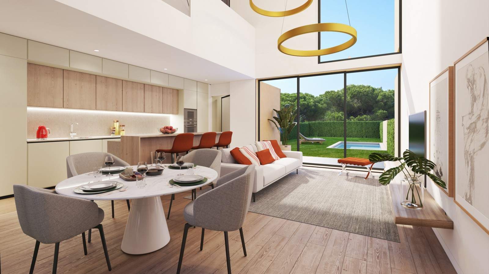 New 2 bedr. luxury villa w/ pool & garden, Vilamoura, Algarve, Portugal_210257