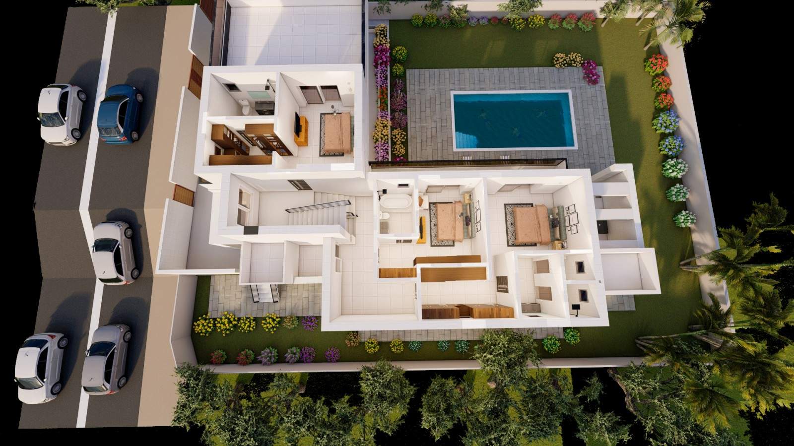 Villa de 4 dormitorios en construcción, en venta en Porto de Mós, Algarve_211035