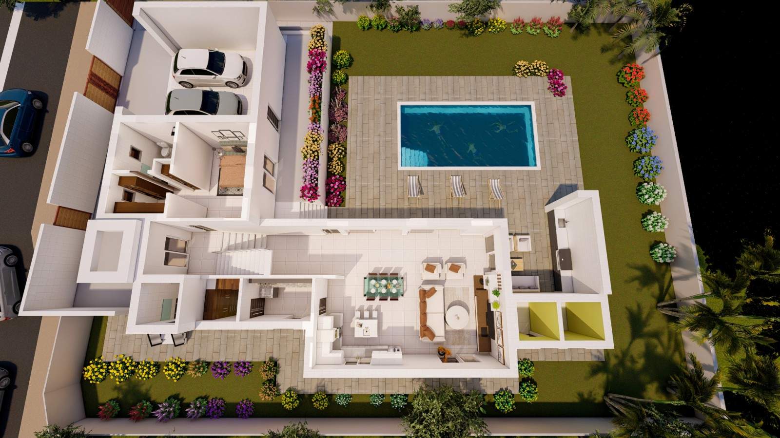 Villa de 4 dormitorios en construcción, en venta en Porto de Mós, Algarve_211039