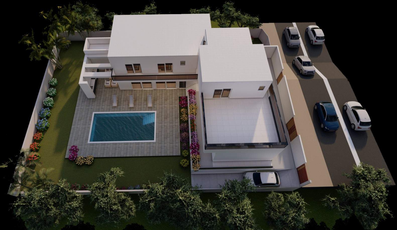 Villa mit 4 Schlafzimmern im Bau, zu verkaufen in Porto de Mós, Algarve_211043
