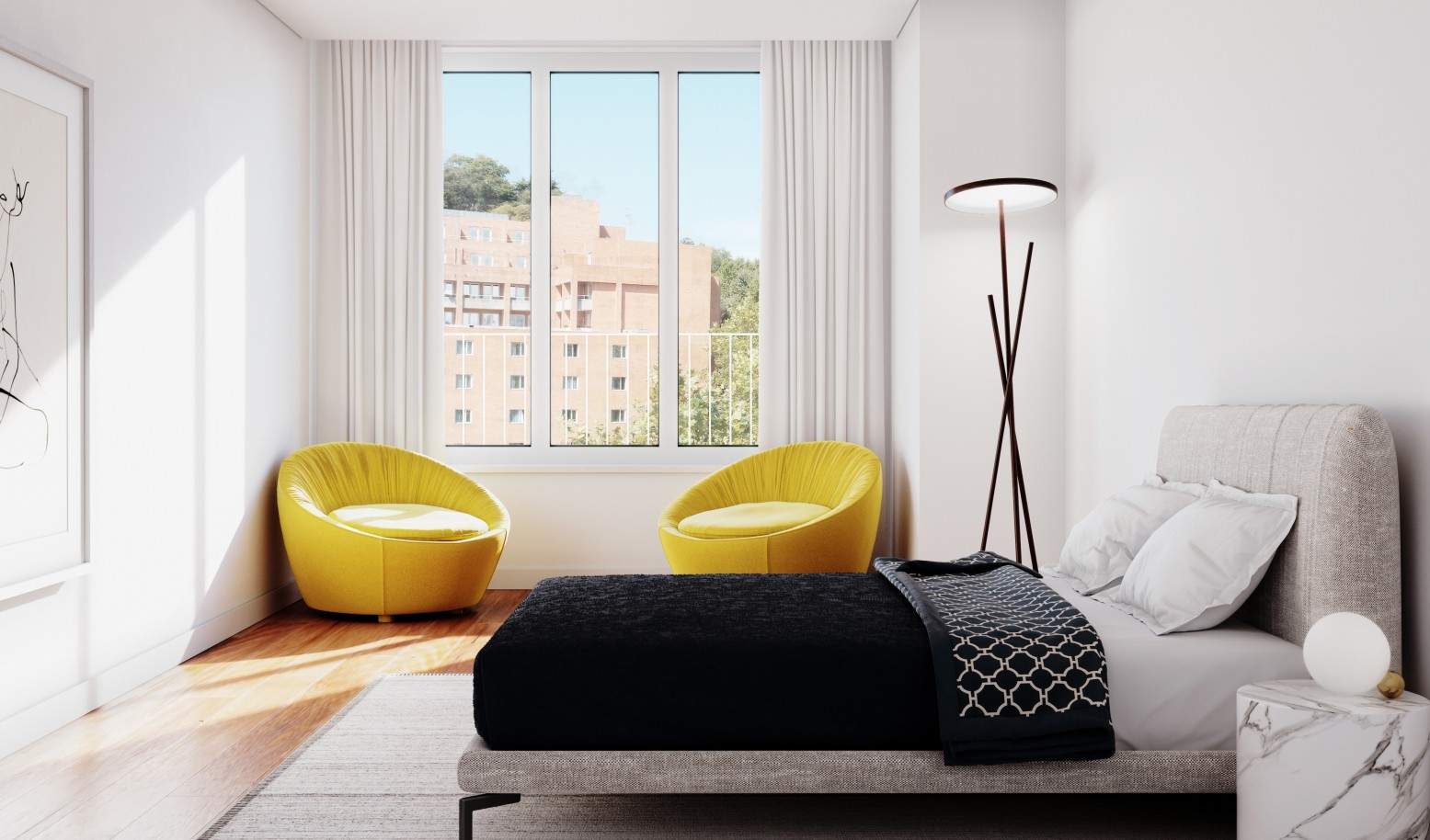 Appartement neuf de 3 chambres avec balcon, à vendre, Porto, Portugal_212638