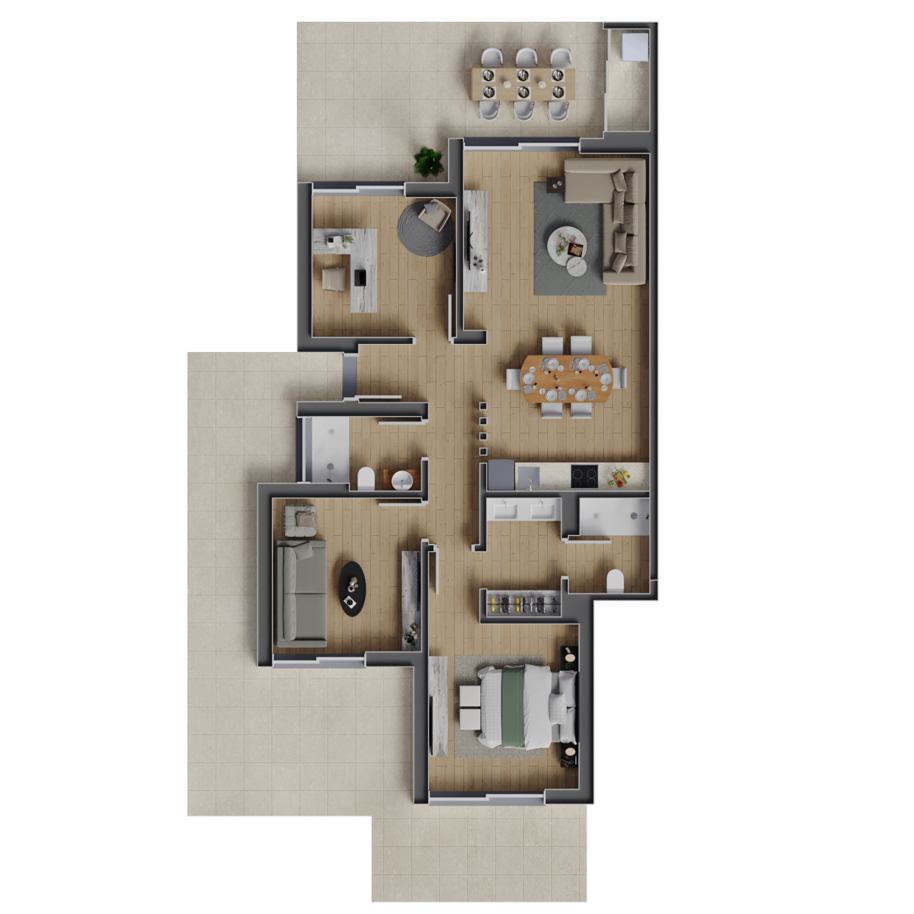 Neue 1+2 Zimmer Wohnung zu verkaufen, in Lagoa, Algarve_215438