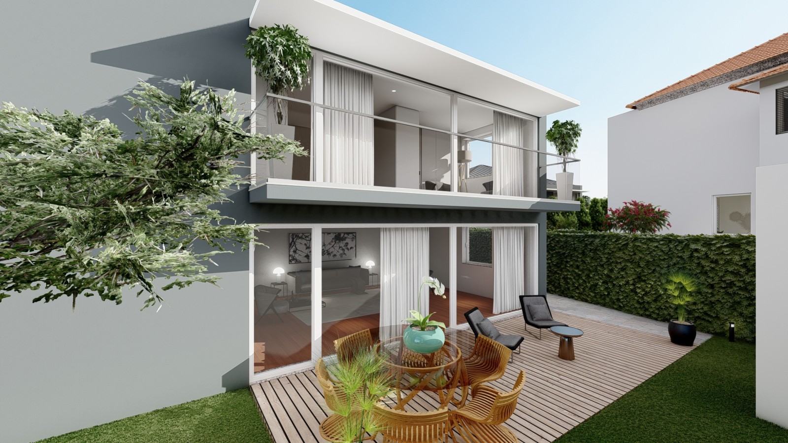 New luxury villa with garden, for sale, in Leça da Palmeira, Porto, Portugal_216764