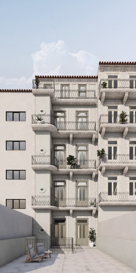Piso nuevo con balcón, en venta, en el Centro Histórico de Oporto, Portugal_217867