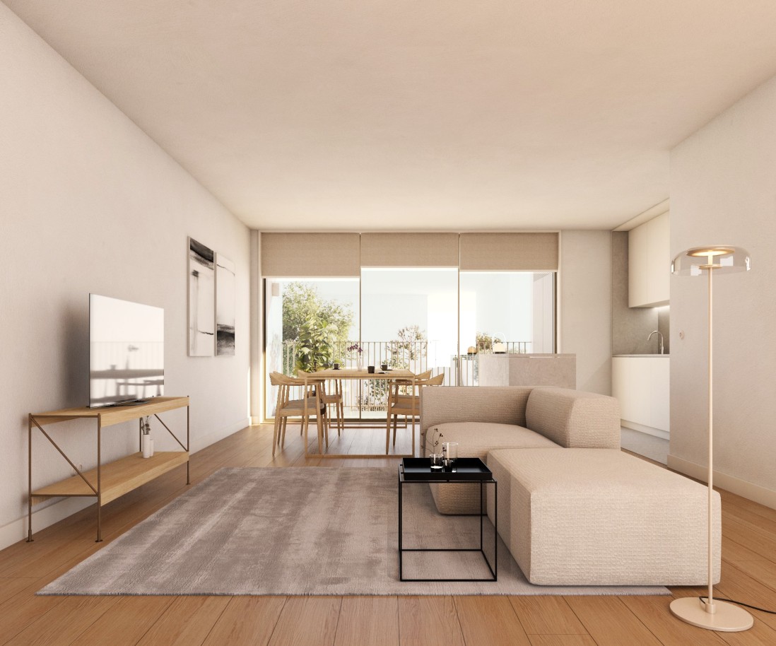 Appartement neuf avec balcon, à vendre, dans le centre de Porto, Portugal_217938