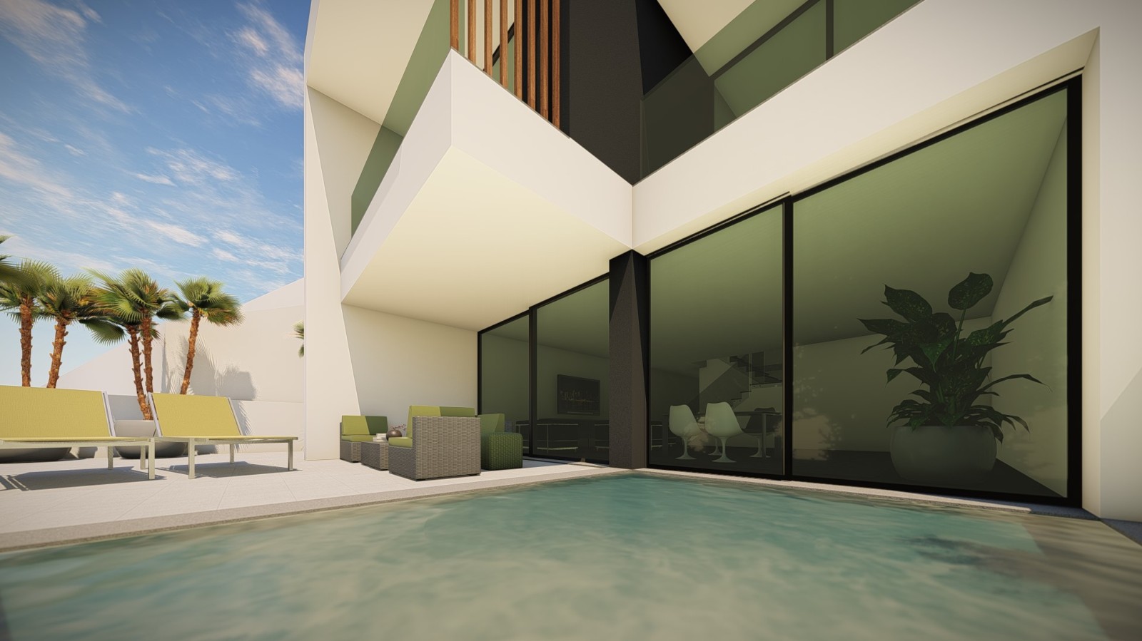 4 Schlafzimmer Doppelhaushälfte Villa mit Schwimmbad, zu verkaufen, in Portimão, Algarve_218610