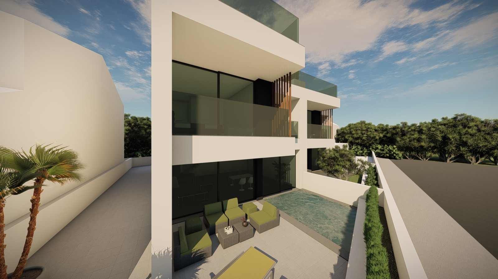 Villa adosada con 4 dormitorios e piscina, en venta, en Portimão, Algarve_218613