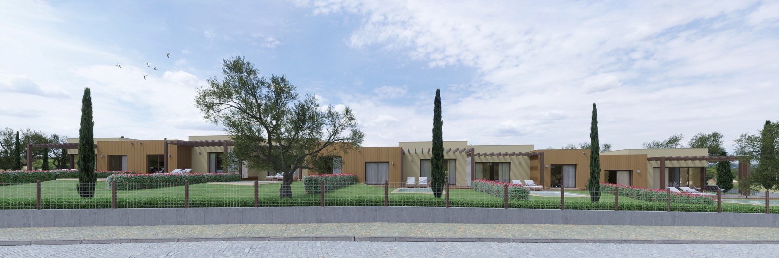 Villa adosada de 2 dormitorios con piscina, en venta, en Golf resort, Algarve_218696