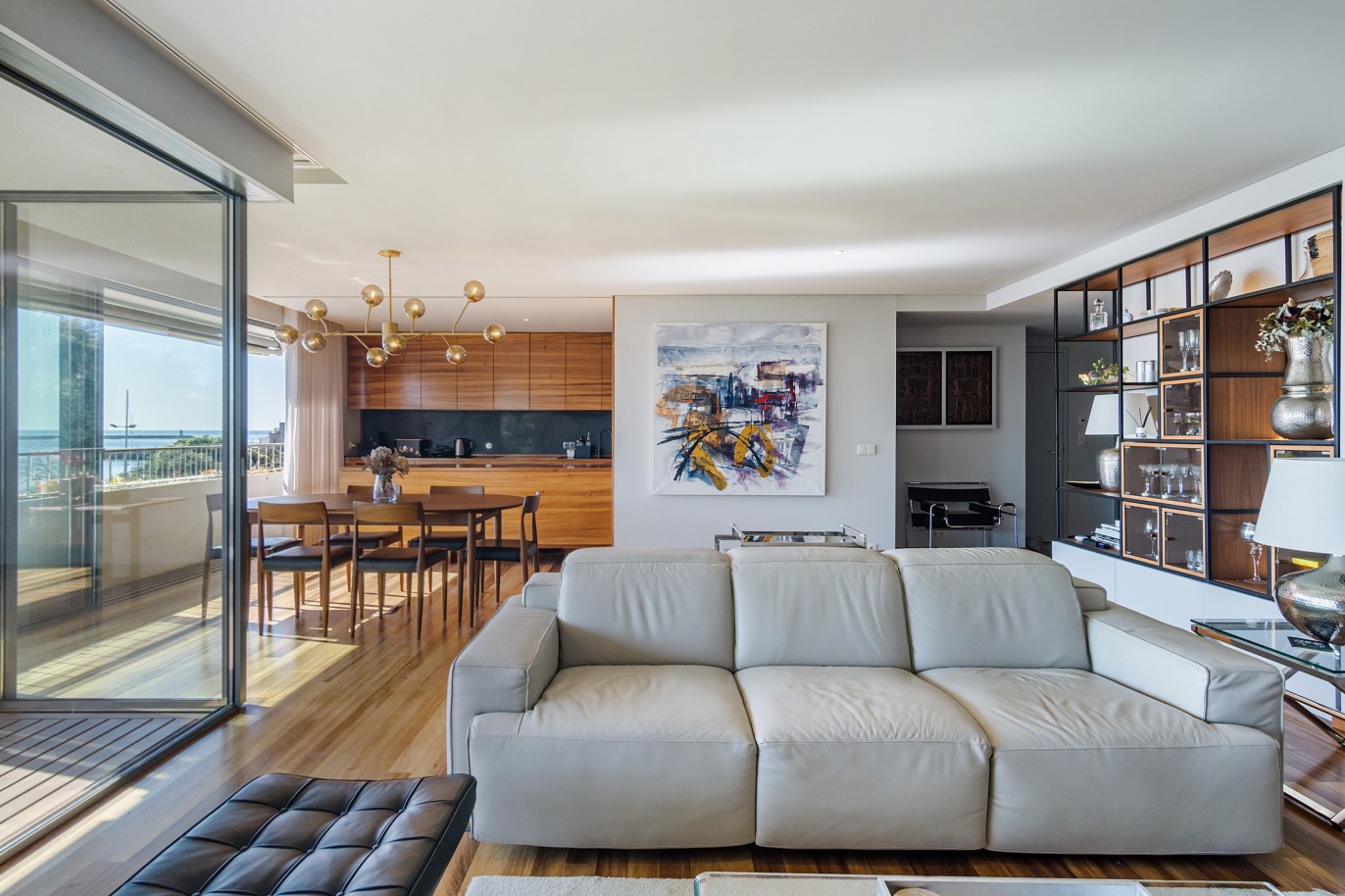 Piso con balcón y vistas al río, en venta, en Foz do Douro, Oporto, Portugal_219010