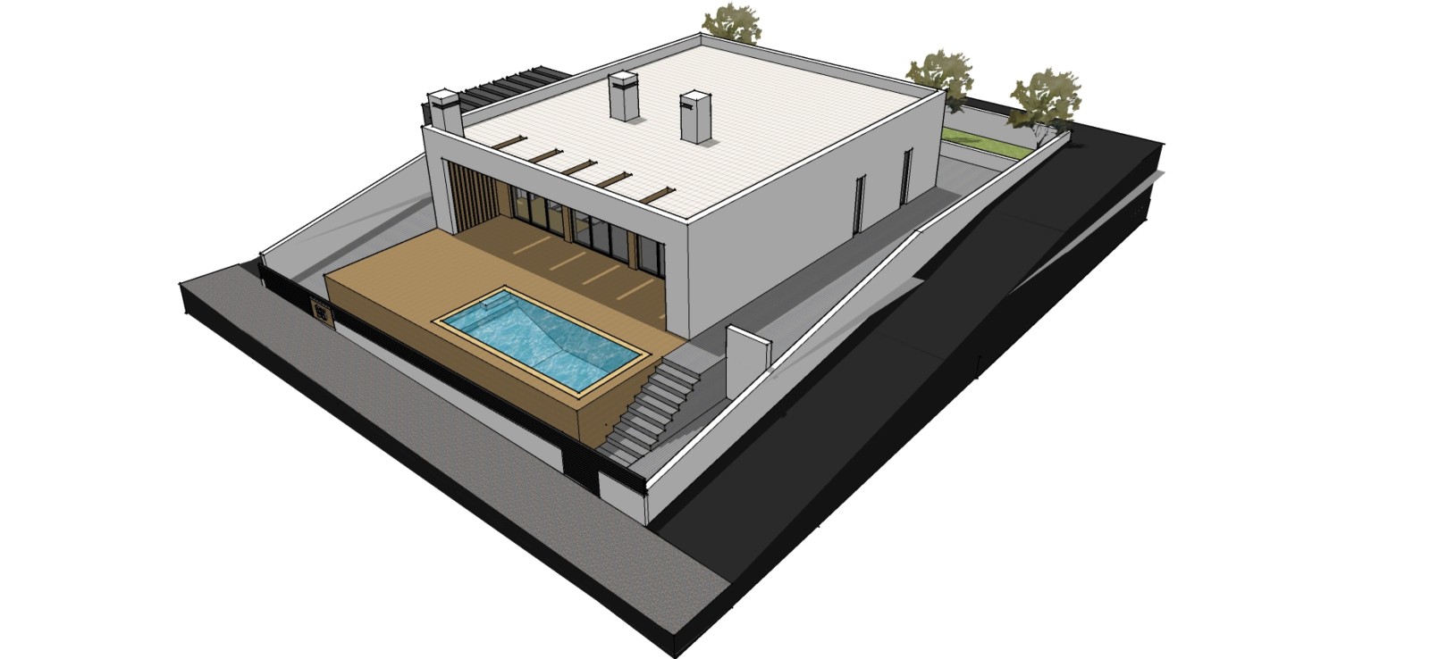 Villa de 3 dormitorios en construcción, con piscina, en venta en Altura, Algarve_220361