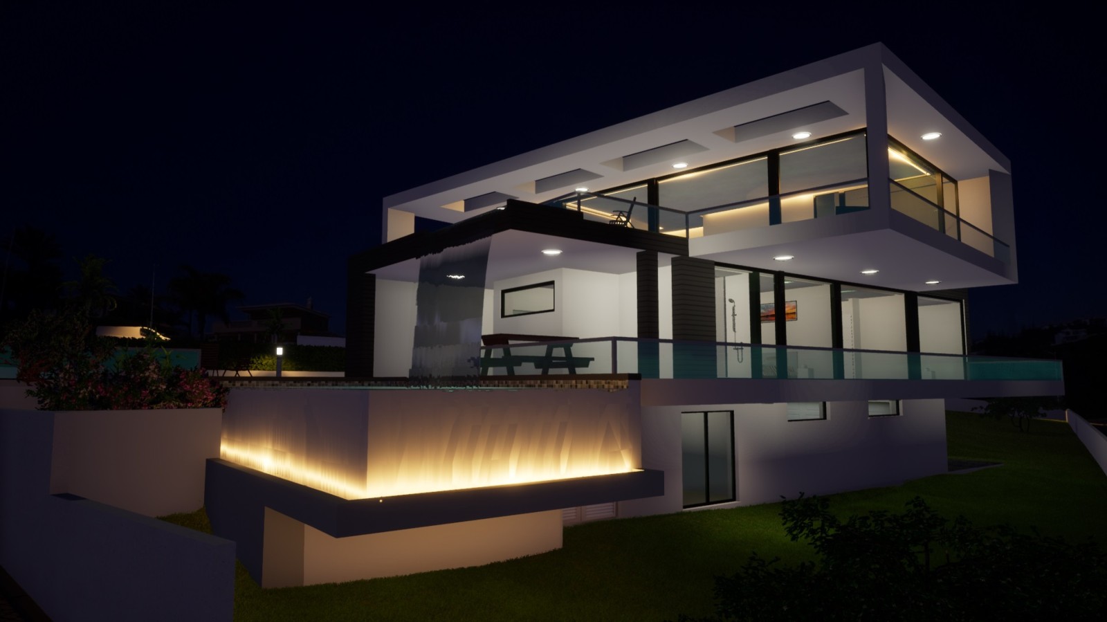 Villa de 3 dormitorios, con vistas al mar, en construcción, en Porto de Mós, Algarve_223470