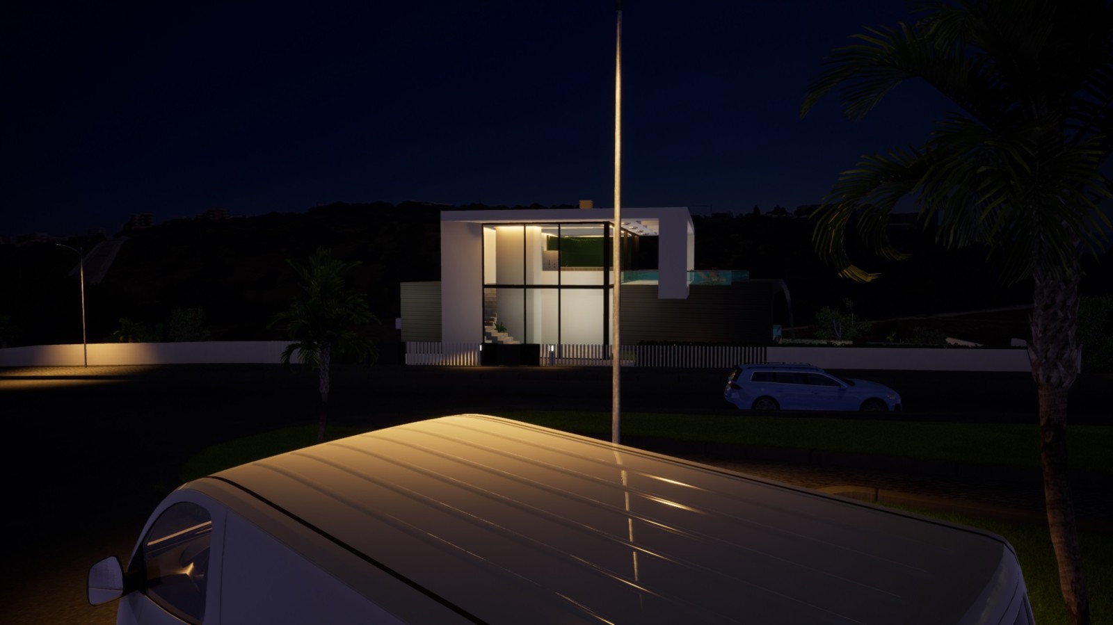 Villa de 3 dormitorios, con vistas al mar, en construcción, en Porto de Mós, Algarve_223471