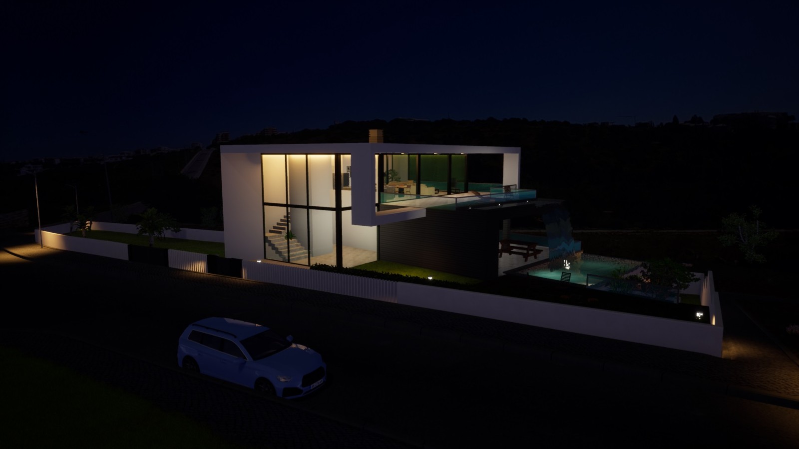 Villa de 3 dormitorios, con vistas al mar, en construcción, en Porto de Mós, Algarve_223472