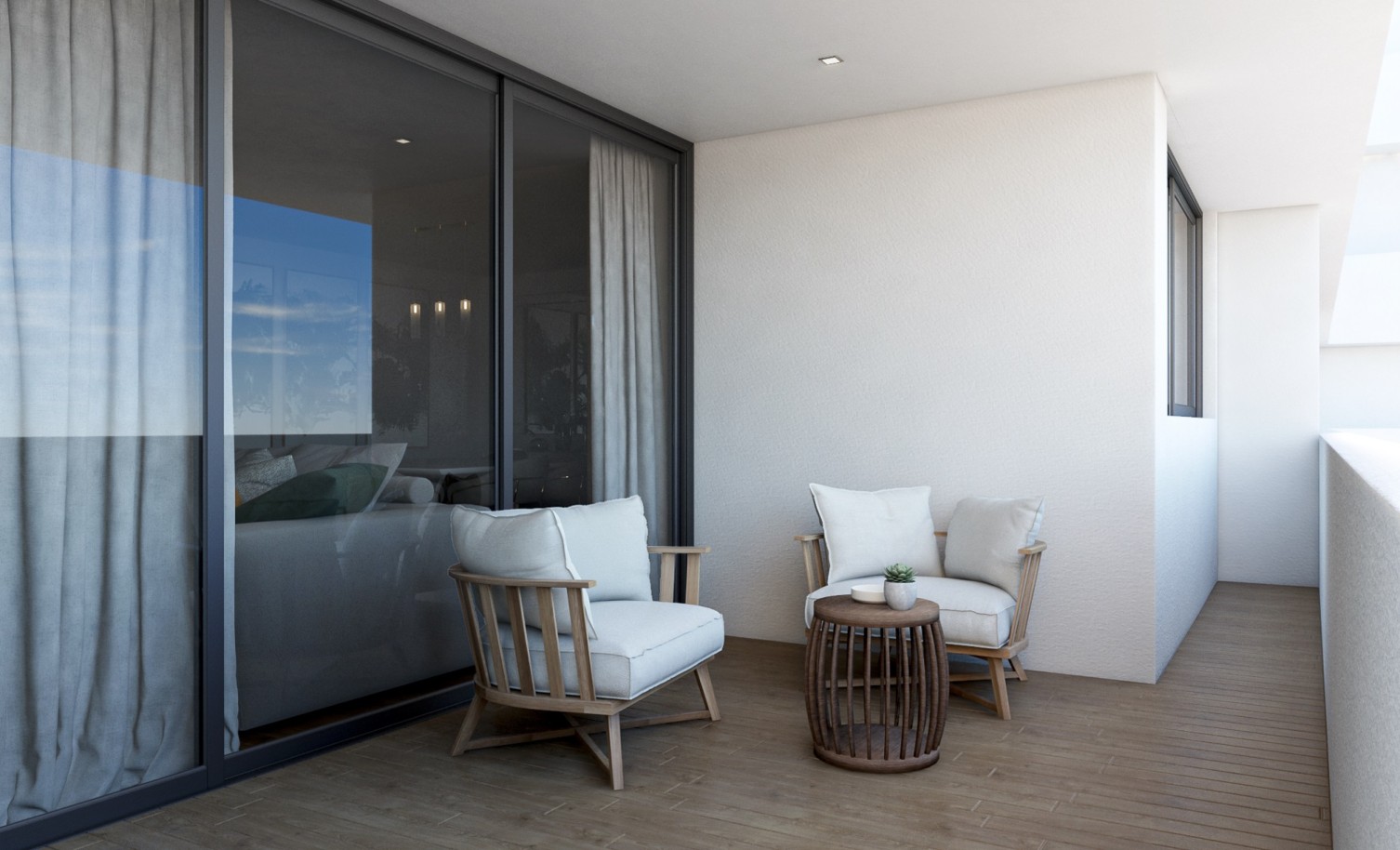 Apartamento, 2 quartos, com vista mar em Cabanas de Tavira, Algarve_223528