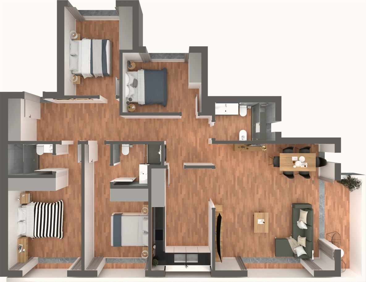 4 bedroom apartments, new construction, for sale in Tavira, Algarve_229308