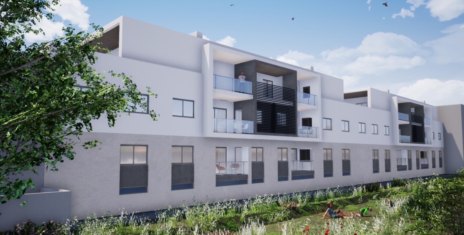 1 chambre à coucher appartement en construction, à vendre à Cabanas de Tavira, Algarve_238657