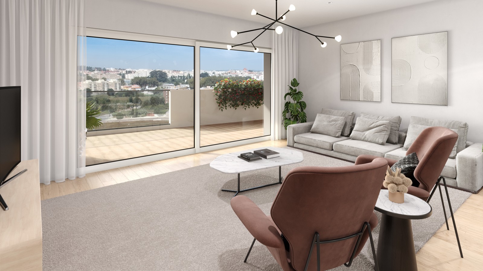 Apartamento novo com logradouro, para venda, em Ramalde, Porto_241165