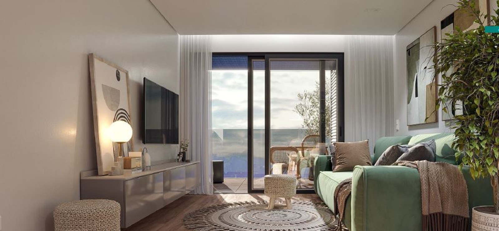 Neue 2-Schlafzimmer-Wohnung mit Terrasse, zu verkaufen, Brisas de Gaia_242127