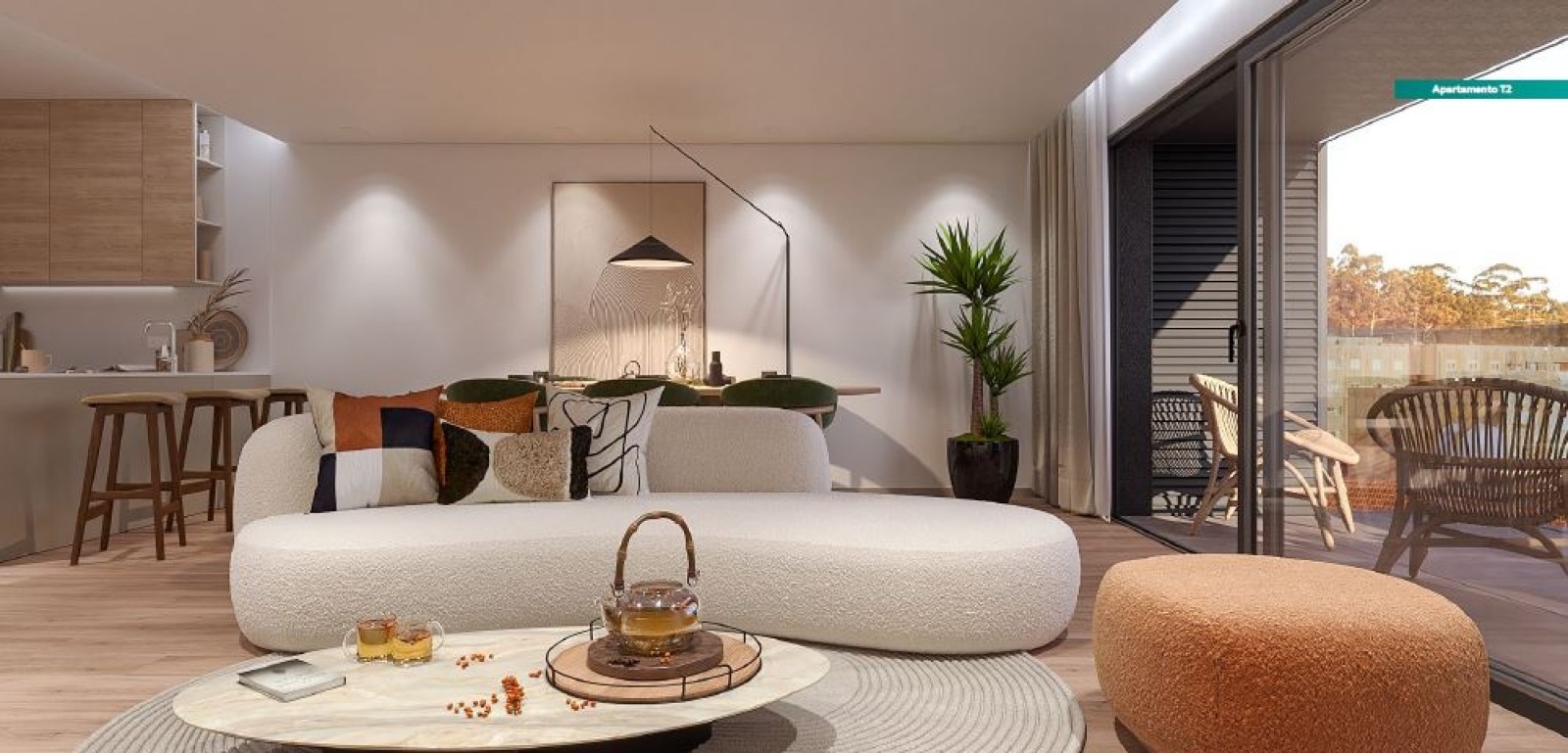 Neue 2-Schlafzimmer-Wohnung mit Terrasse, zu verkaufen, Brisas de Gaia_242129