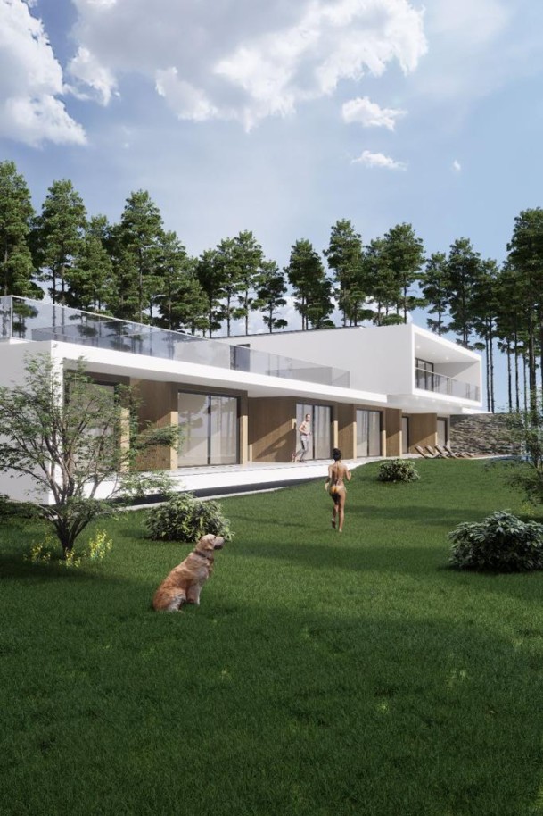 Großes Grundstück mit genehmigtem Projekt, zu verkaufen, in Carvoeiro, Algarve_242351