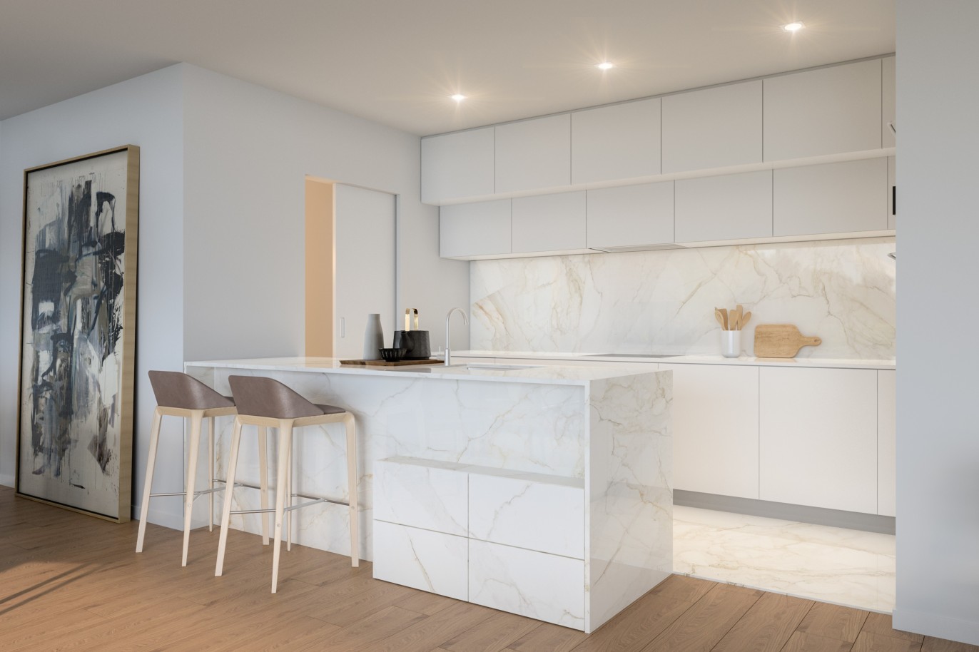 Novos apartamentos com vista mar, T1, T2 & T3, para venda em Olhão, Algarve_243836