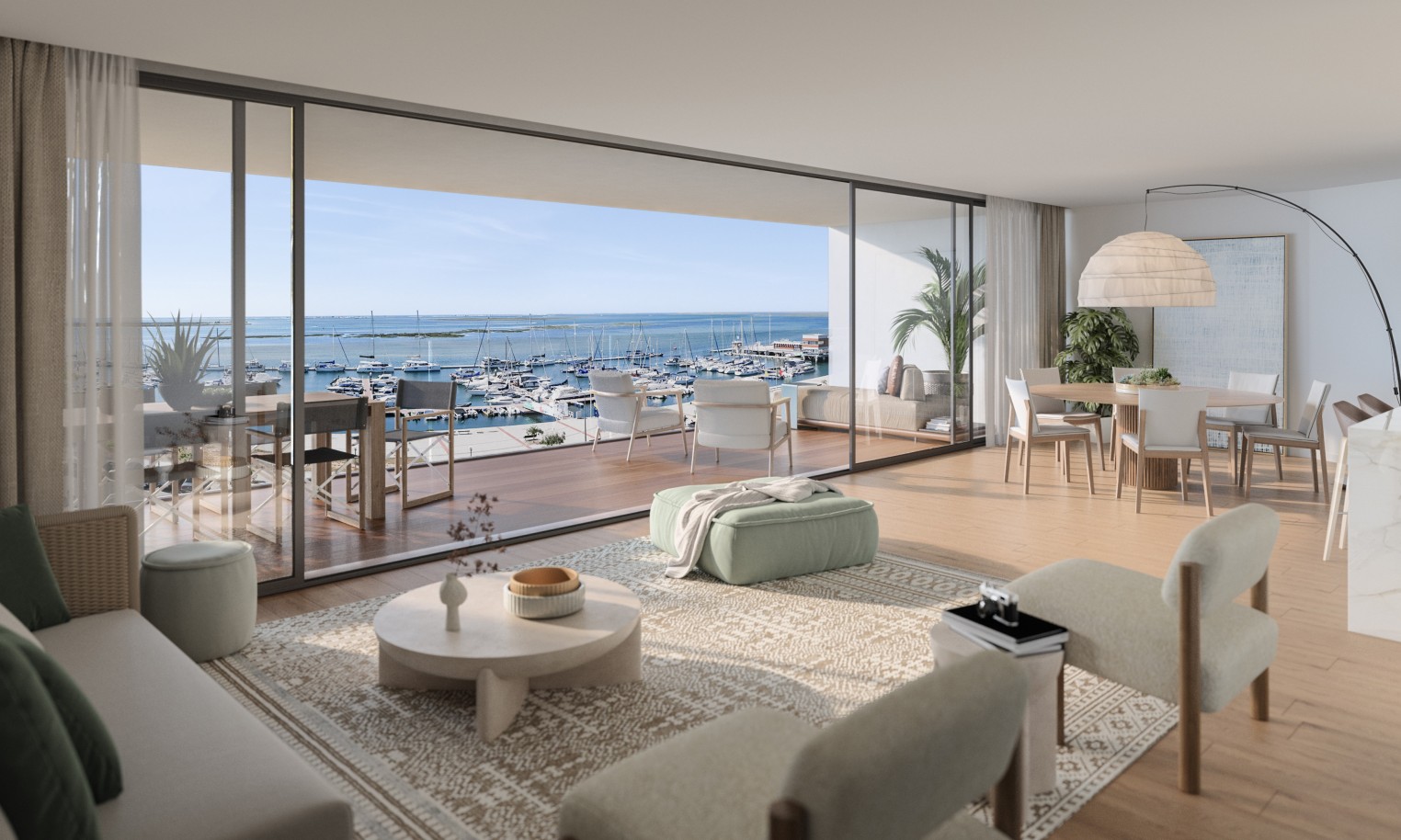 Novos apartamentos com vista mar, T1, T2 & T3, para venda em Olhão, Algarve_244175