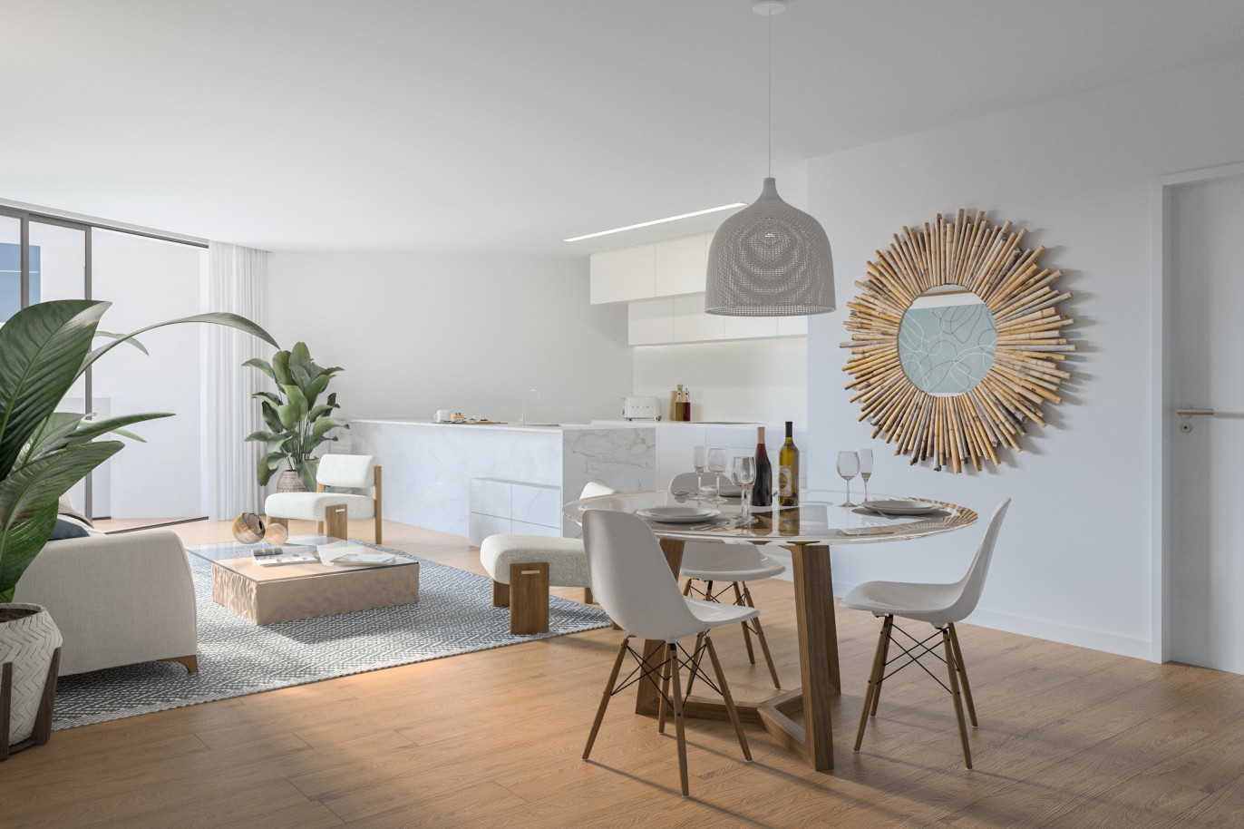 Pisos nuevos con vistas al mar, 1, 2 y 3 dormitorios, en venta en Olhão, Algarve_244252