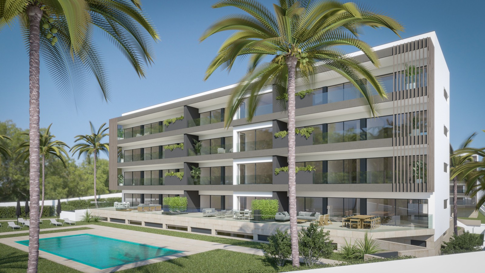Moderno Apartamento T2, em condomínio privado, em Alvor, Algarve_246826