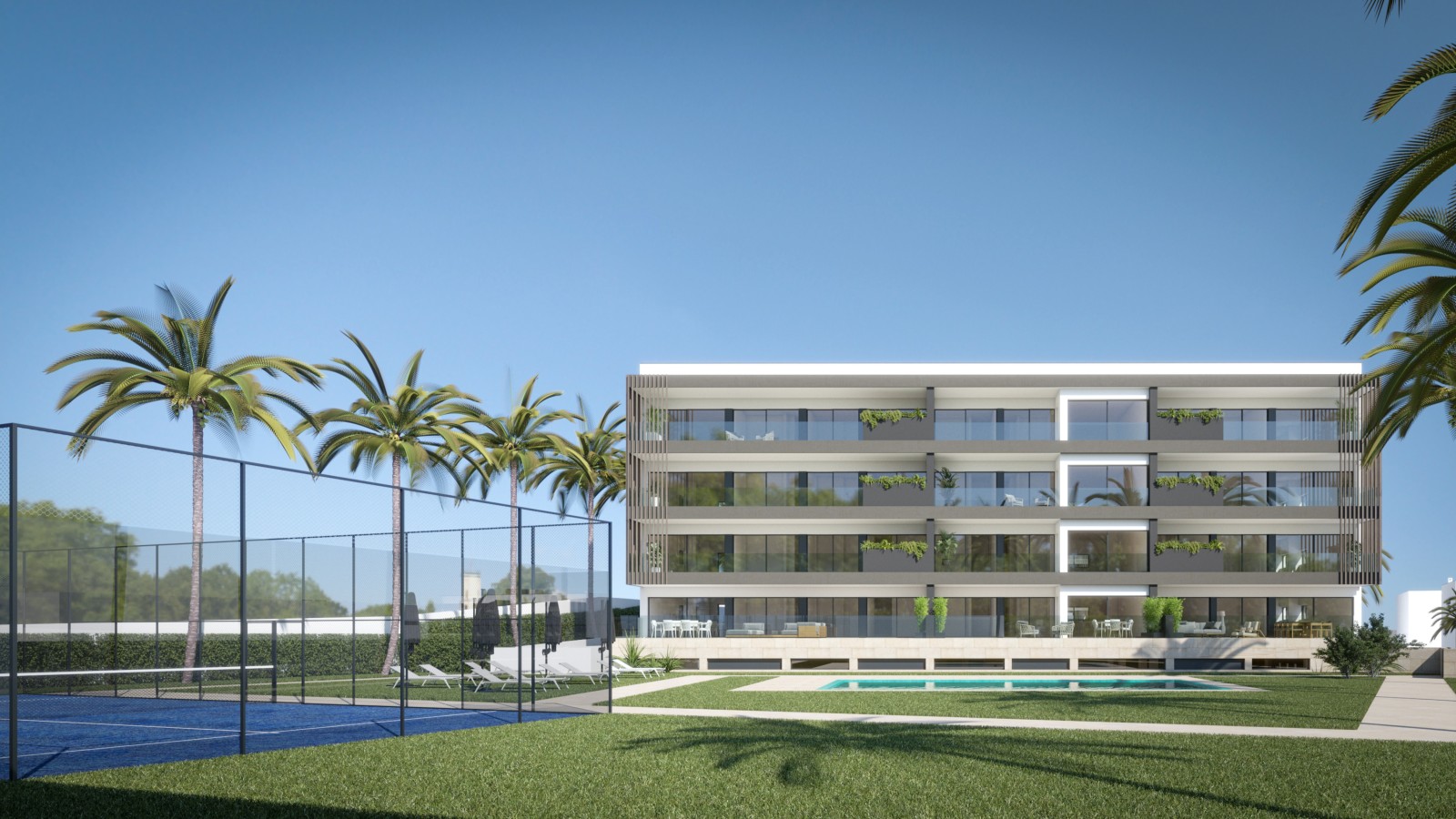 Moderno Apartamento T2, em condomínio privado, em Alvor, Algarve_246932