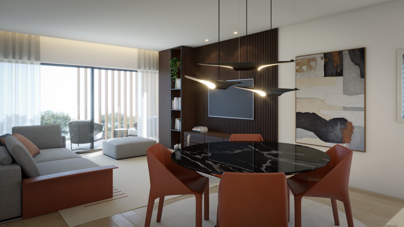 Moderno Apartamento T2, em condomínio privado, em Alvor, Algarve_246954