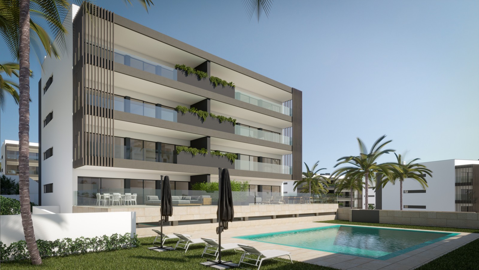 Moderno Apartamento, 2 quartos, em condomínio privado, em Alvor, Algarve_246961