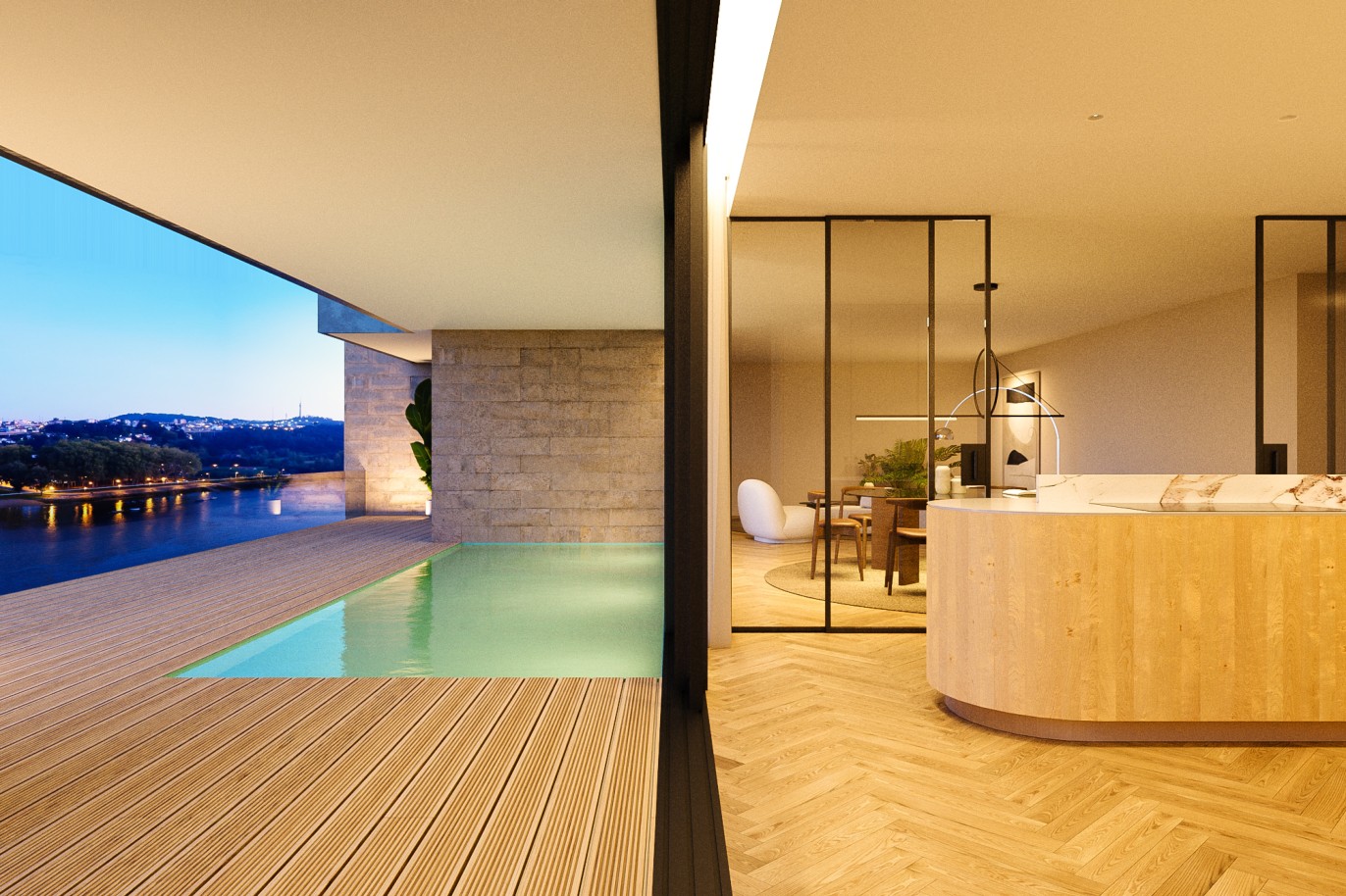 Vier Schlafzimmer Duplex-Villa mit Terrasse und Pool zu verkaufen, Porto, Portugal_248411