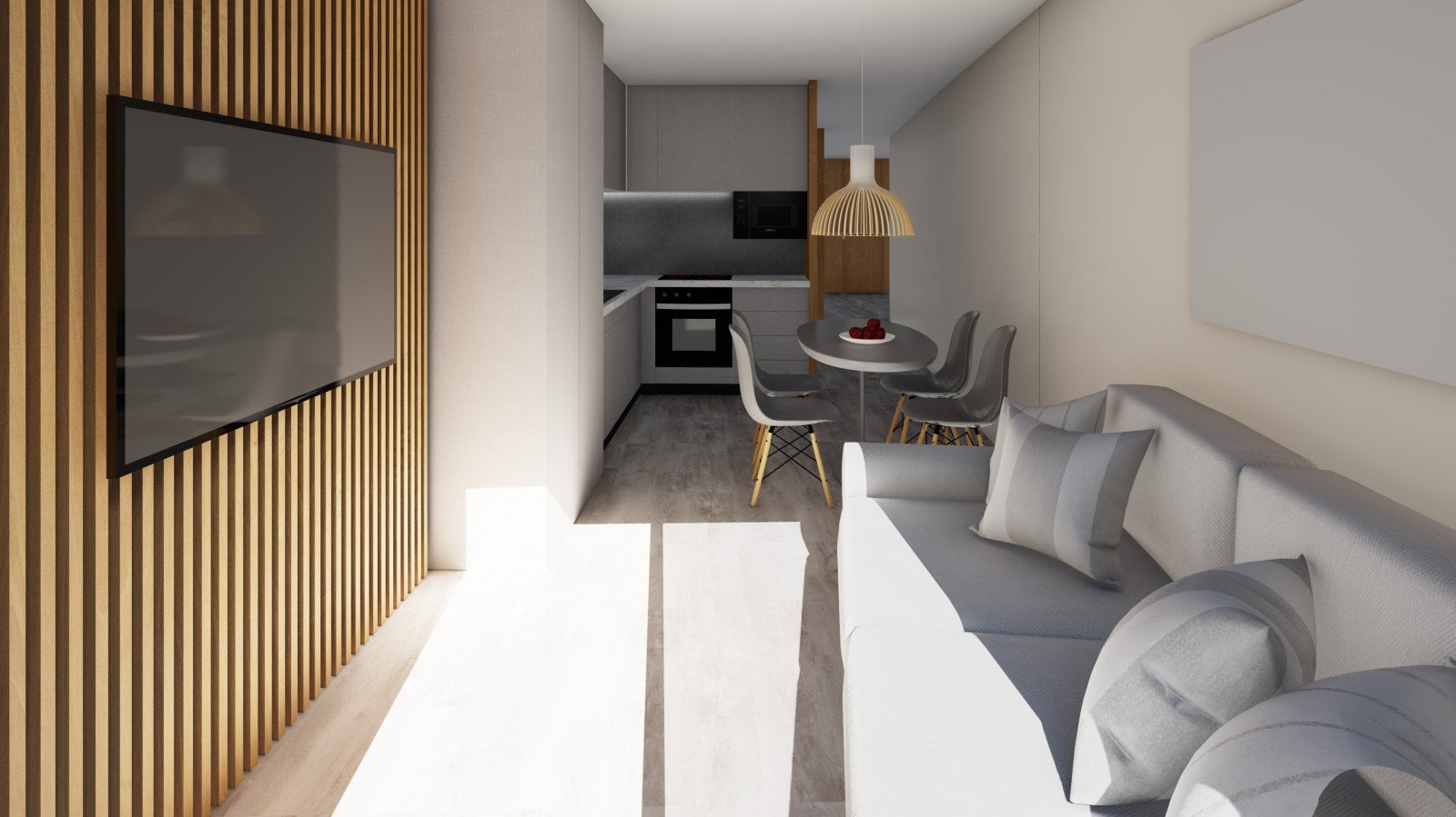 Neue 1-Bett-Wohnung mit Innenhof, zu verkaufen in Porto, Portugal_248824