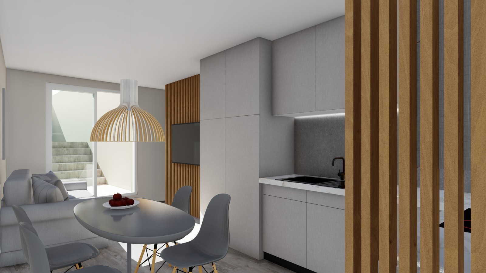 Neue 1-Bett-Wohnung mit Innenhof, zu verkaufen in Porto, Portugal_248827
