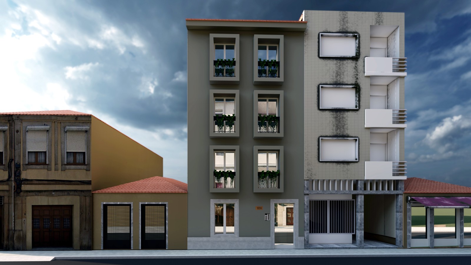Neue 1-Bett-Wohnung mit Innenhof, zu verkaufen in Porto, Portugal_248828