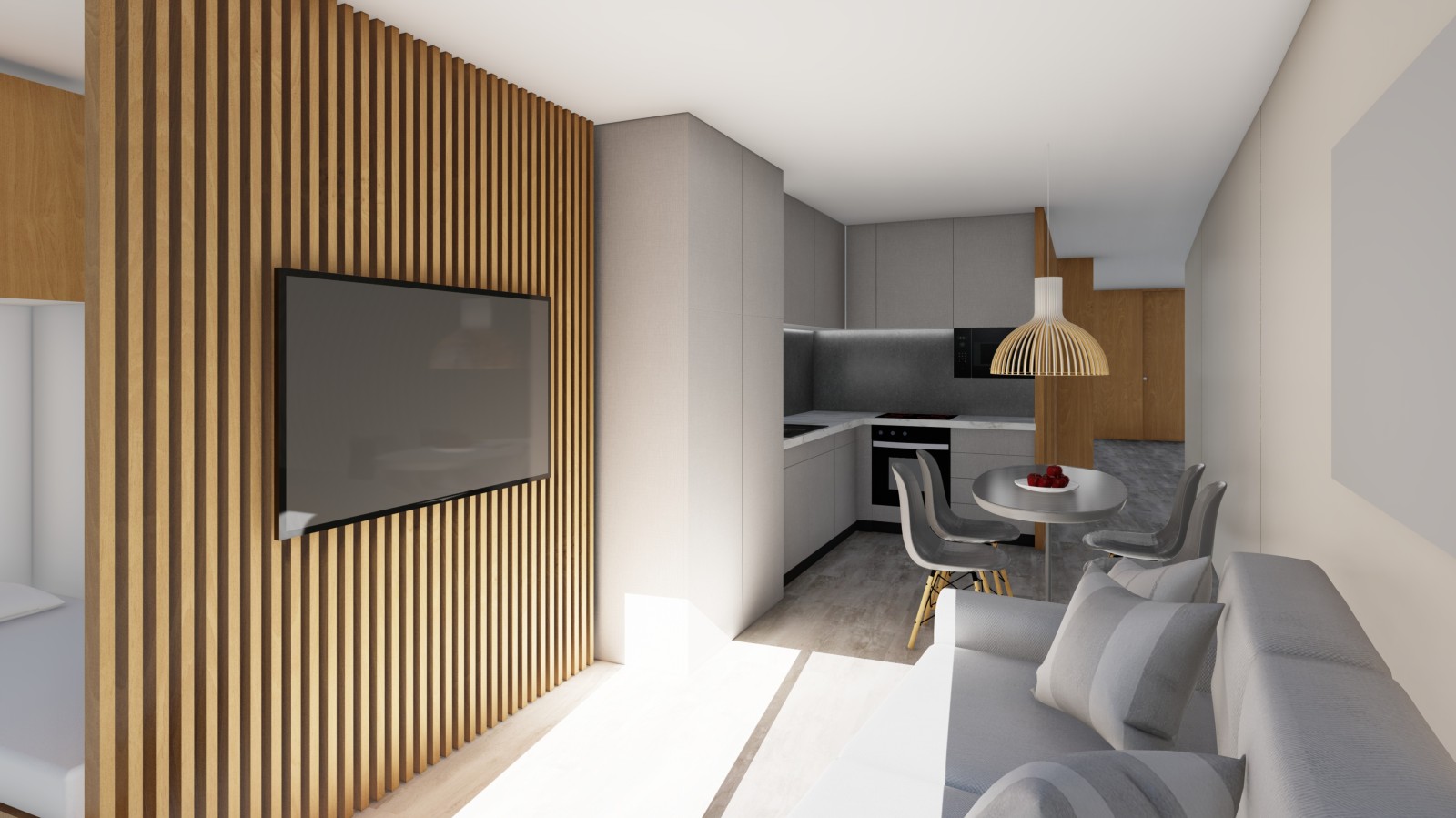 Apartamento T1 novo com logradouro, para venda, no Porto_249139
