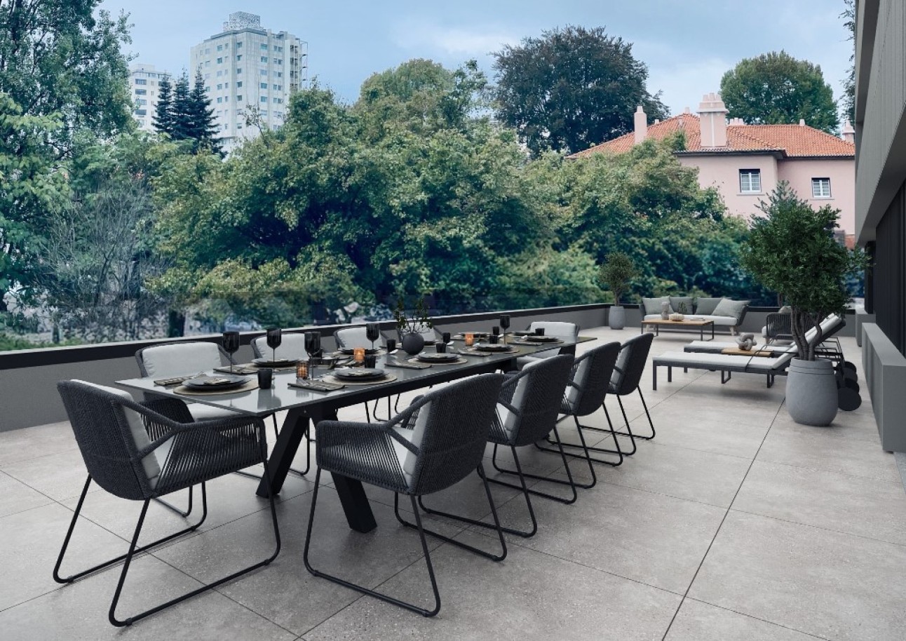 Appartement de luxe de 3 chambres avec terrasse, à vendre à Porto, Portugal_250112