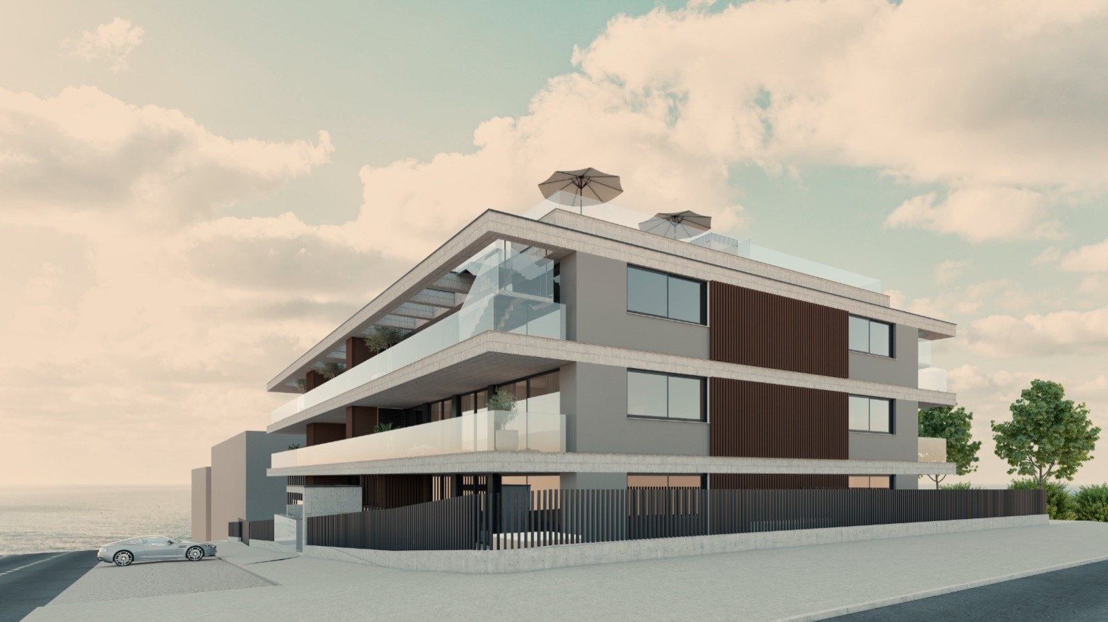 Apartamento T2 com vista de mar, terraço e jacuzzi, para venda, Gaia_250235