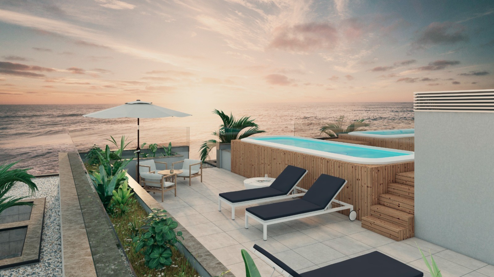 Apartamento T2 com vista de mar, terraço e jacuzzi, para venda, Gaia, Portugal_250246