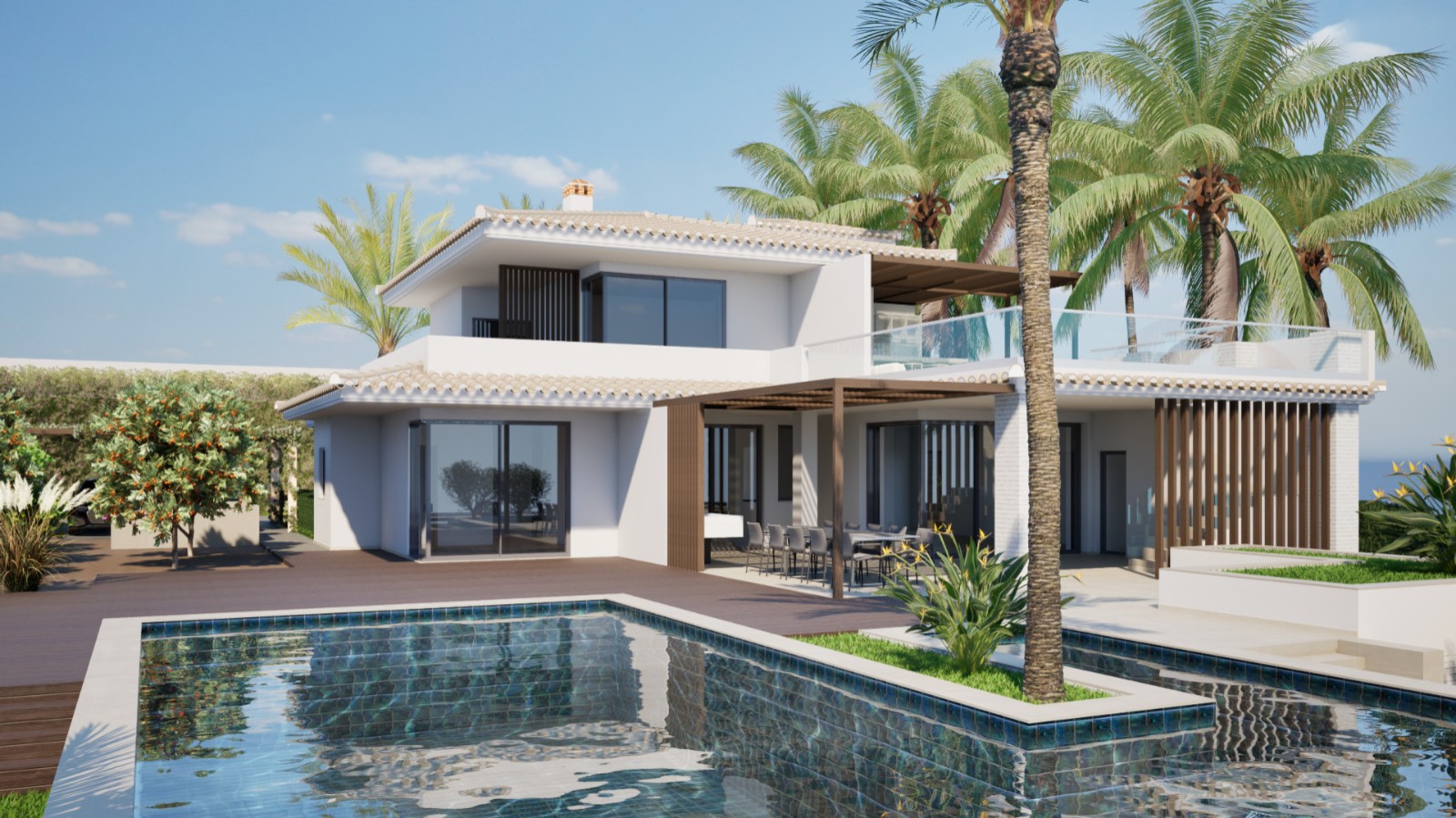 4+1 bedroom luxury villa under construction, for sale, Porto de Mós, Algarve_251318