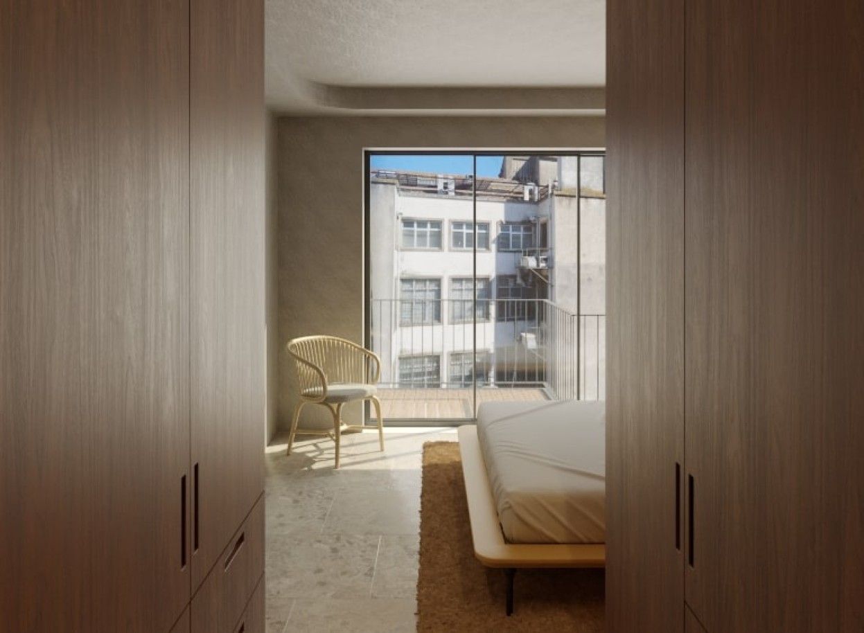Appartement de 1 chambre à coucher avec balcon, à vendre, centre de Porto, Portugal_253602