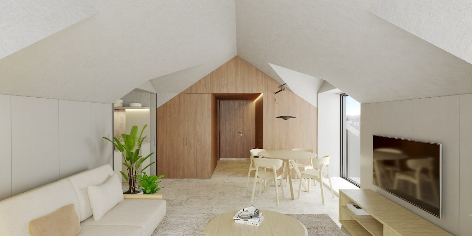 Appartement duplex de 1 chambre avec balcons, à vendre, centre de Porto, Portugal_253652