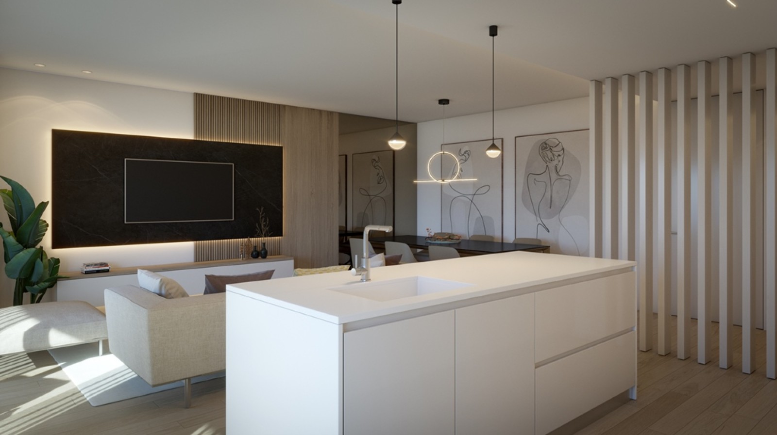 Moderno Apartamento T4, em condomínio privado, em Portimão, Algarve_255644