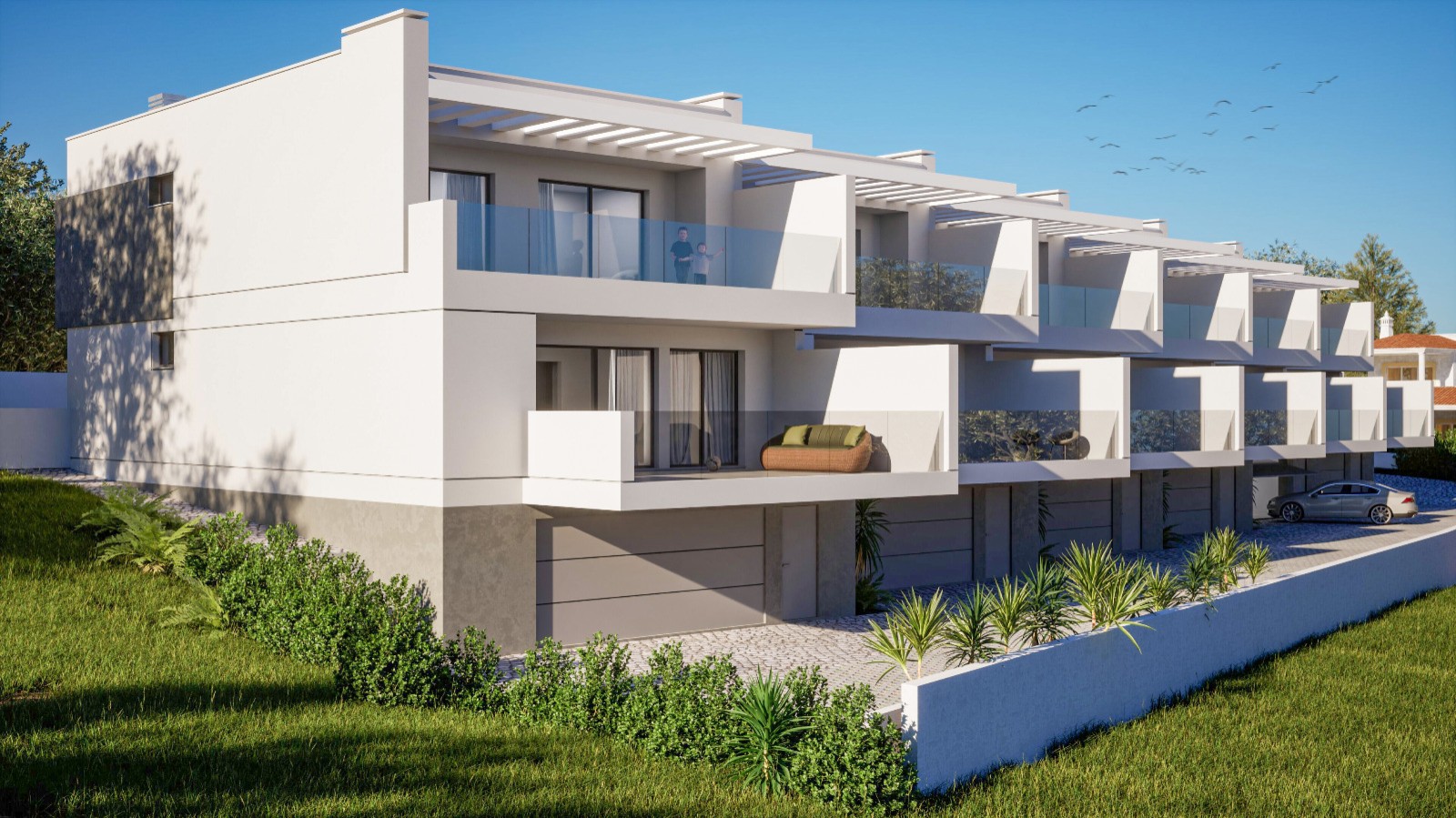 Villa adosada de 3 dormitorios con piscina, en venta en Boliqueime, Algarve_256209