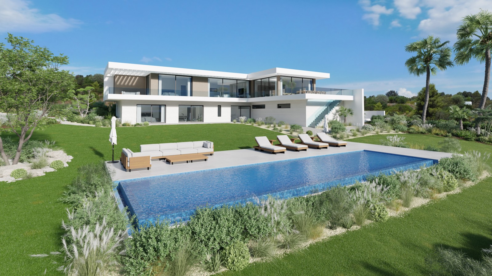 Moderne Villa mit 4 Schlafzimmern und Meerblick, im Golf Resort Palmares, Algarve_261036