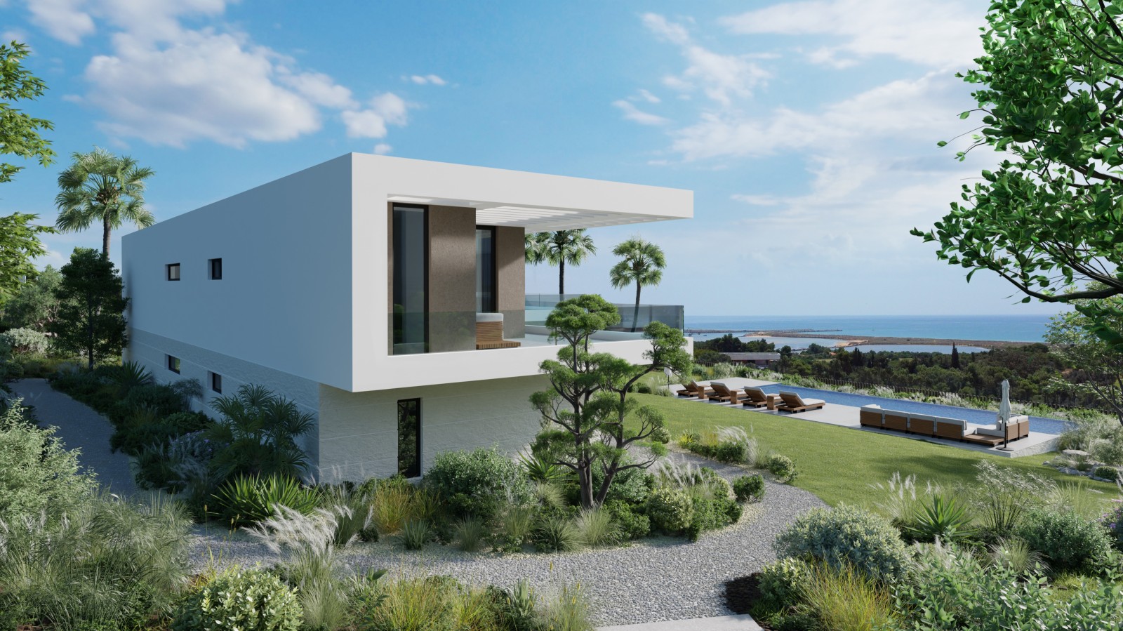 Moderne Villa mit 4 Schlafzimmern und Meerblick, im Golf Resort Palmares, Algarve_261037