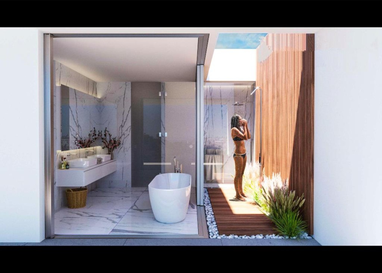 4-Bedroom Modern Villa, with 2 pools and sea view, in Porto de Mós, Lagos, Algarve_262679