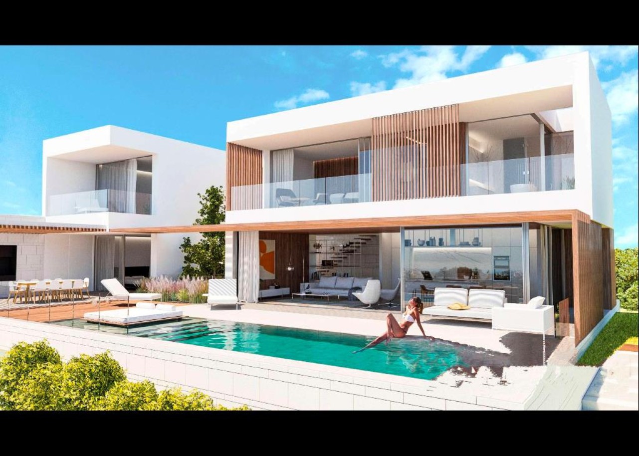 Villa moderne, vue mer, 2 piscines, à Porto de Mós, Lagos, Algarve_262683