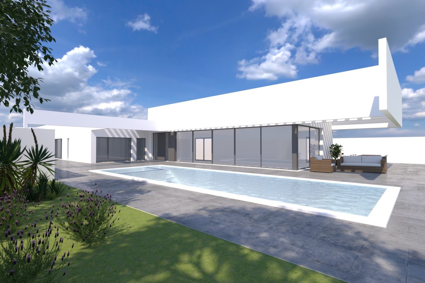 Moderna villa de 4 dormitorios en construcción, en venta en São Brás de Alportel, Algarve_266046